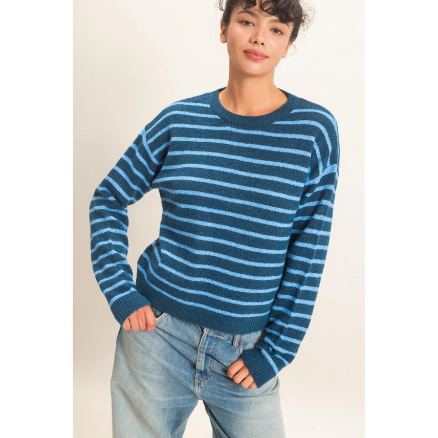 Striped Crew Neck Sweater