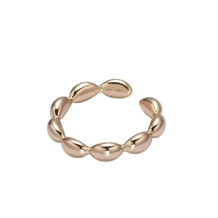 Bubbly Stacked Ribbed Ring