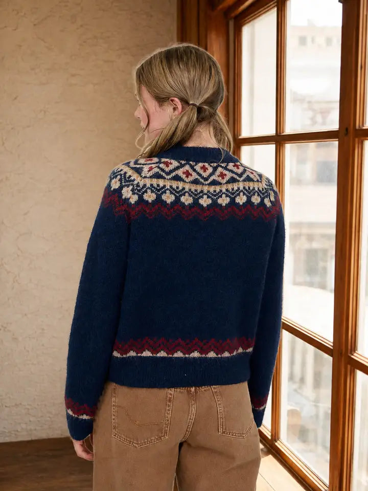 Toggle Button Knit Cardigan Sweater