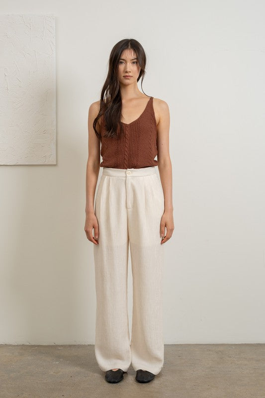 High Waisted Wide Leg Pants
