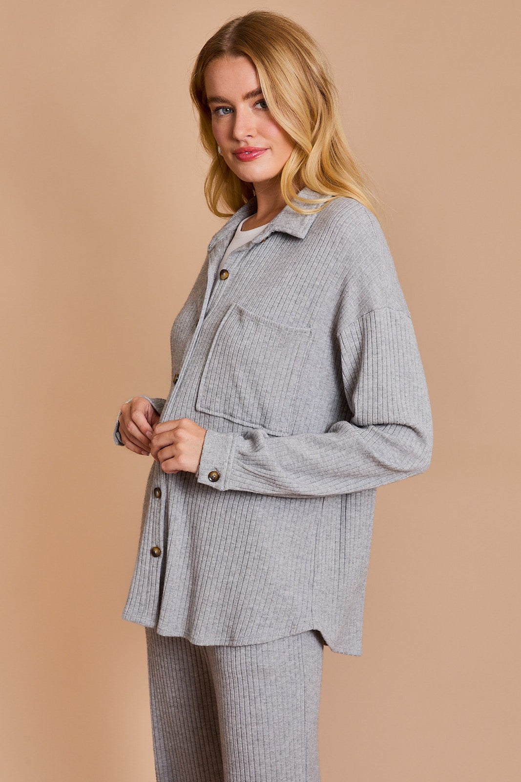 Button Up Pocket Detail Shirt