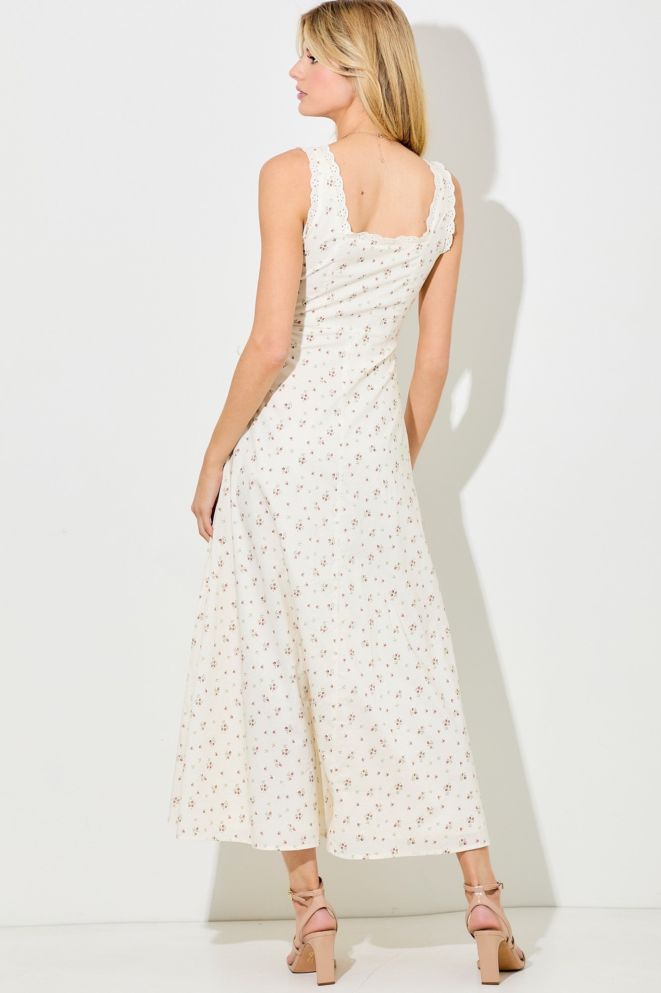 Floral Maxi Button Down Dress