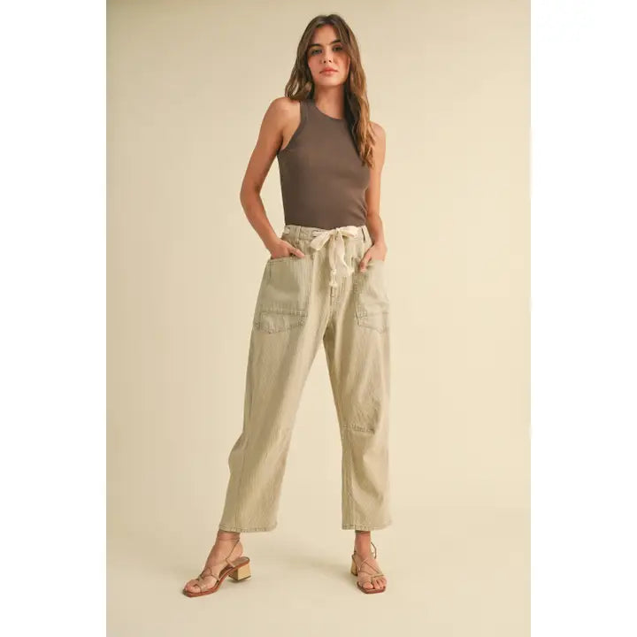 2 Tone Cotton Pants