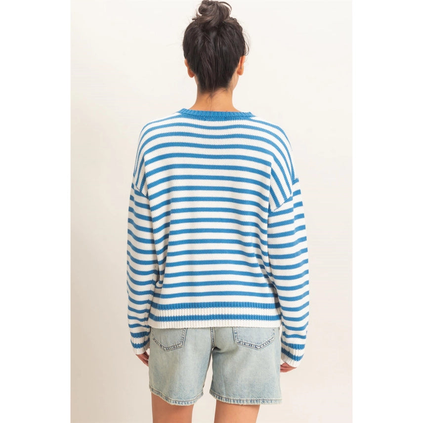 Striped Crew Neck Sweater