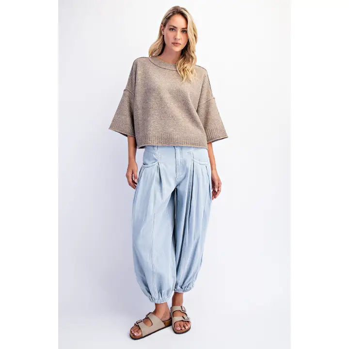 Crew Neck Oversized Sweater