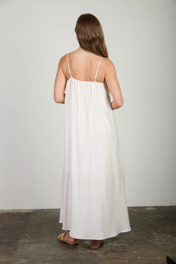 The Lucy Pleated Maxi Dress
