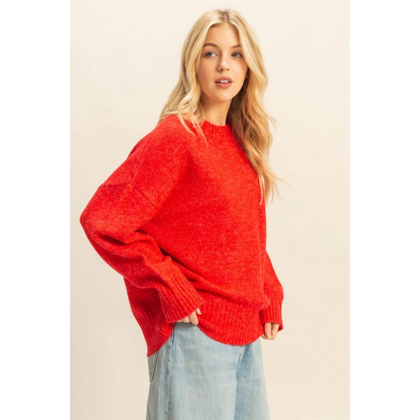 Oversized Drop Shoulder Sweater