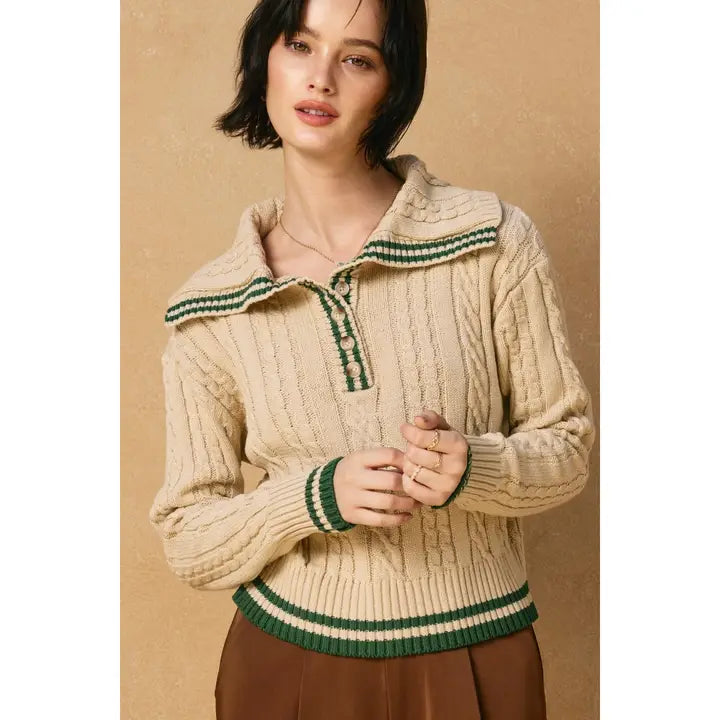 Collar Polo Sweater