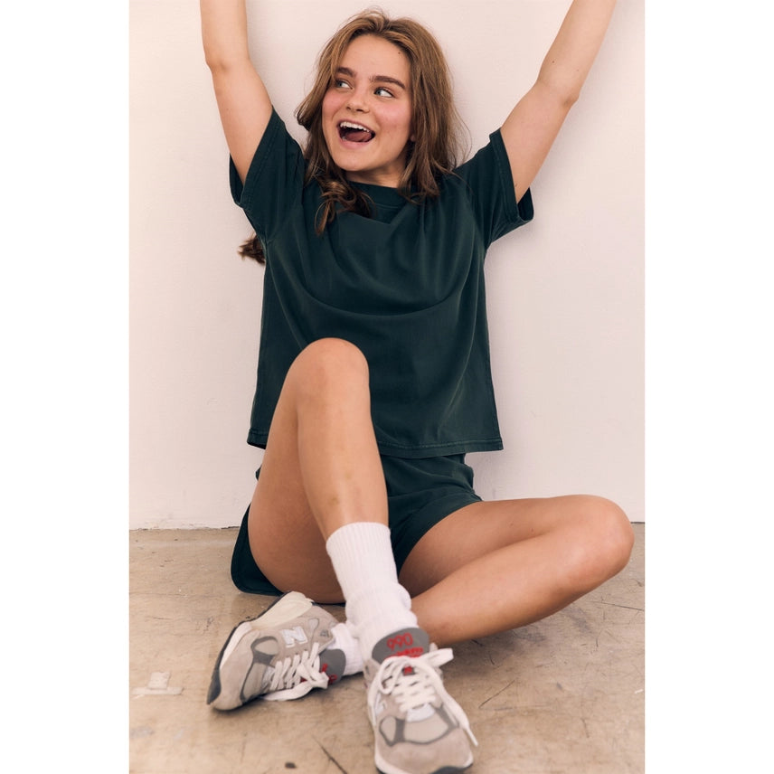 Mineral Washed Blank Cotton Tee