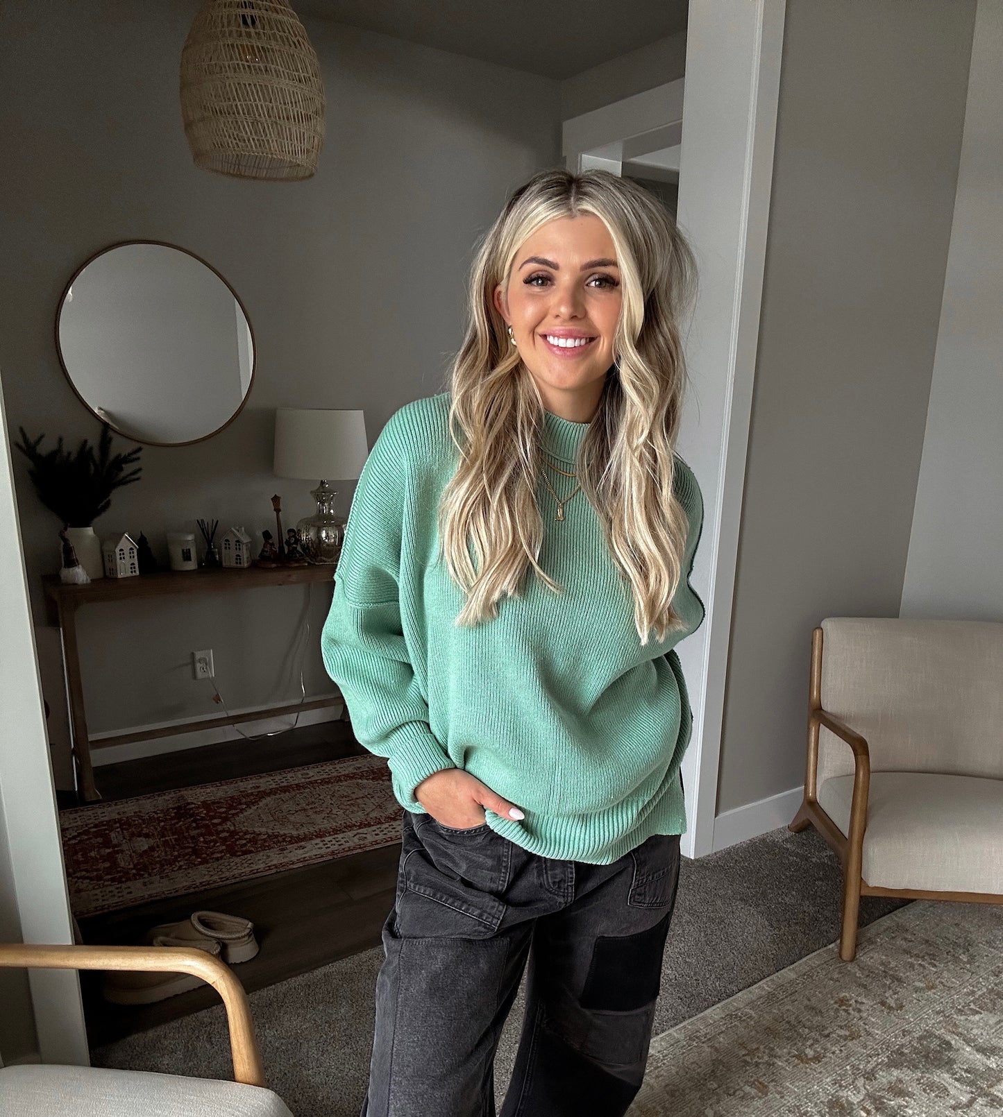 Easy Street Tunic- Pastel Jade