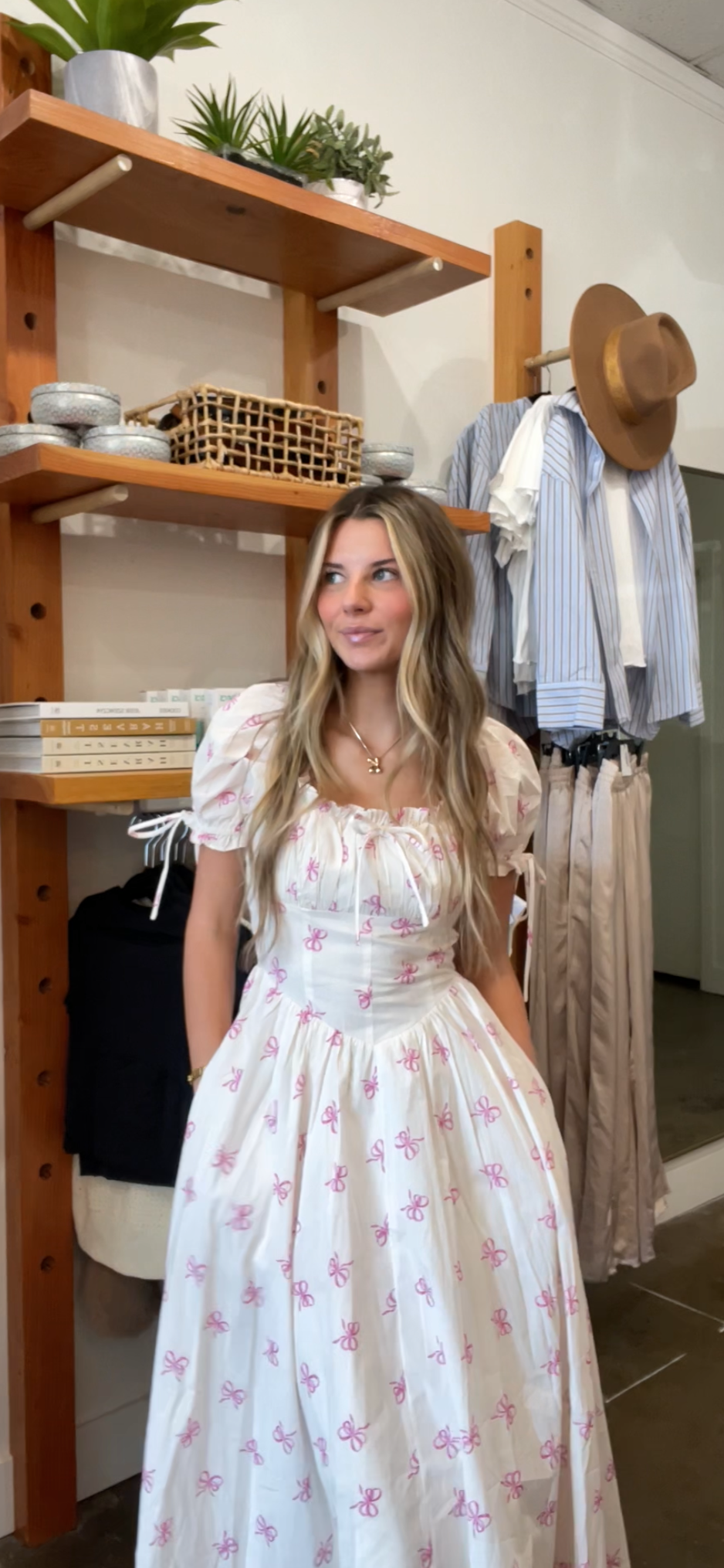 Lauren Dress- Printed Bows