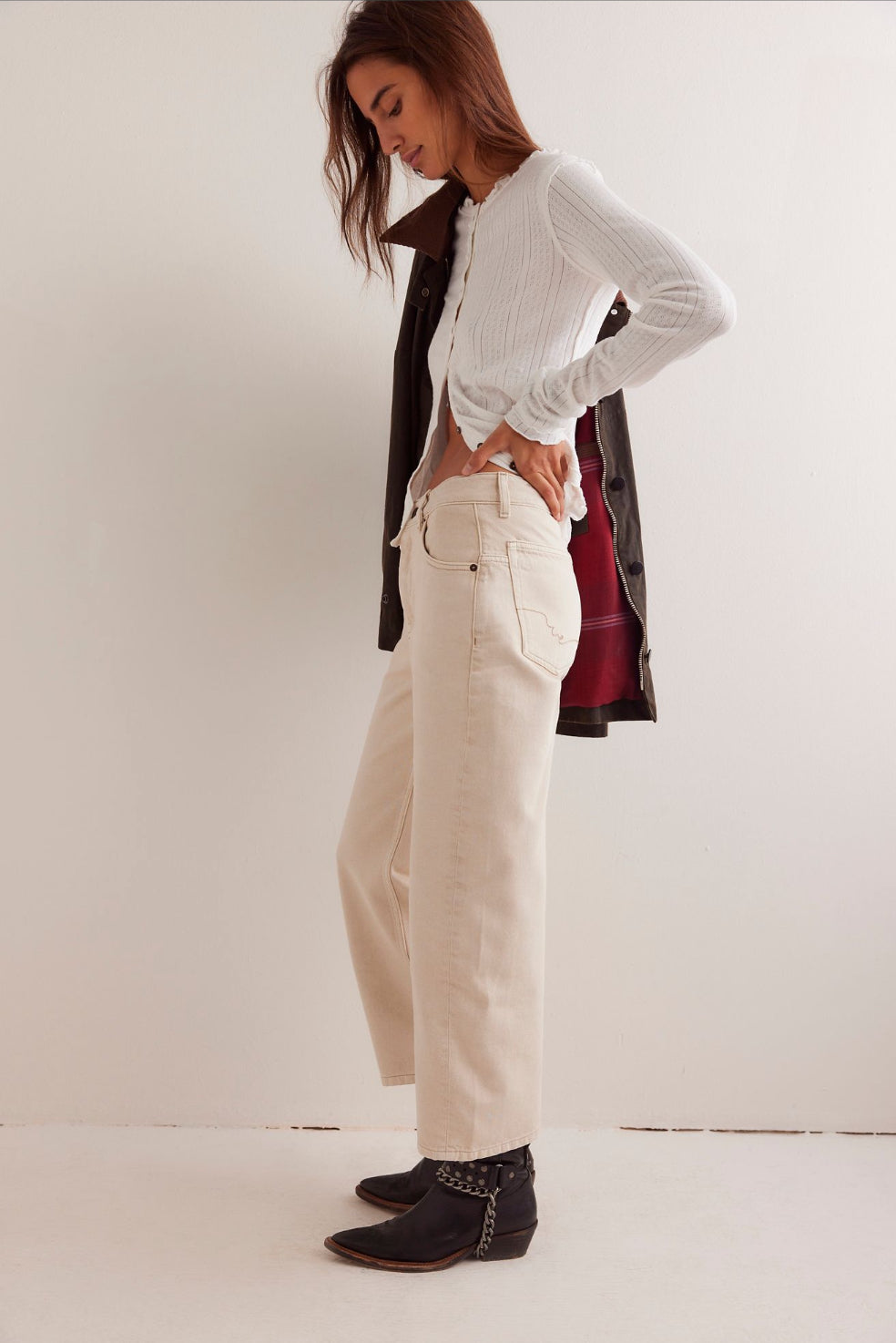 Deep Trance Dropped Boyfriend Jeans