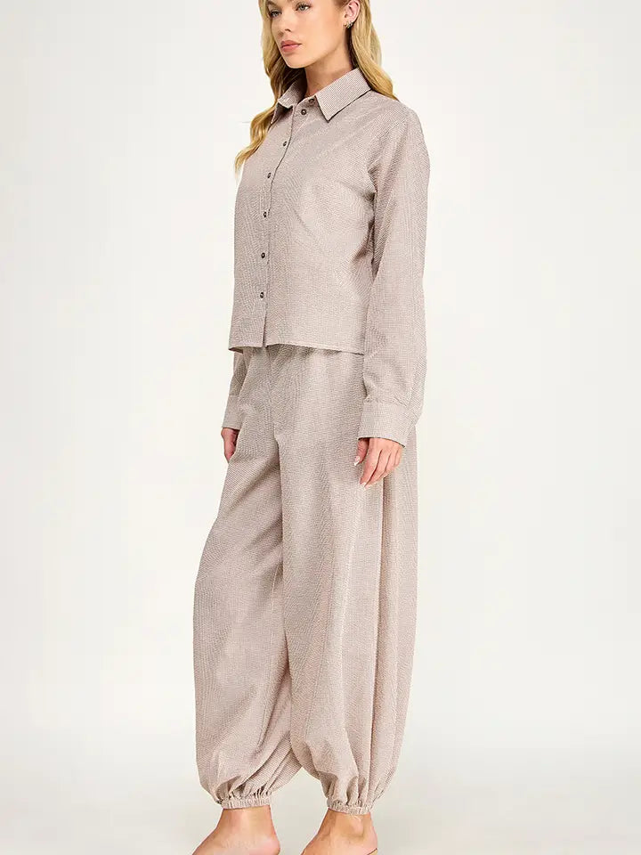 Plaid Jogger Pants