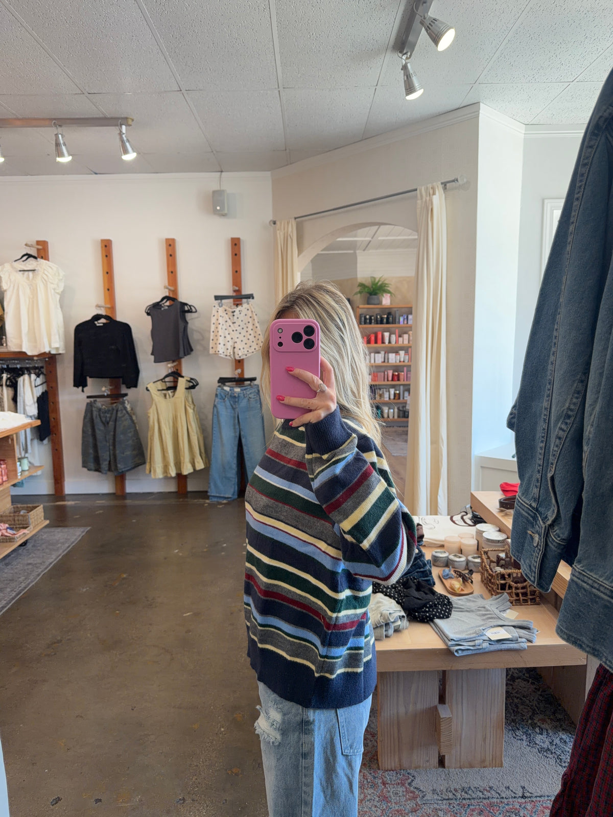 Multi Color Striped Sweater