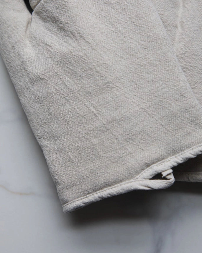 Beige Cotton Oven Mitt