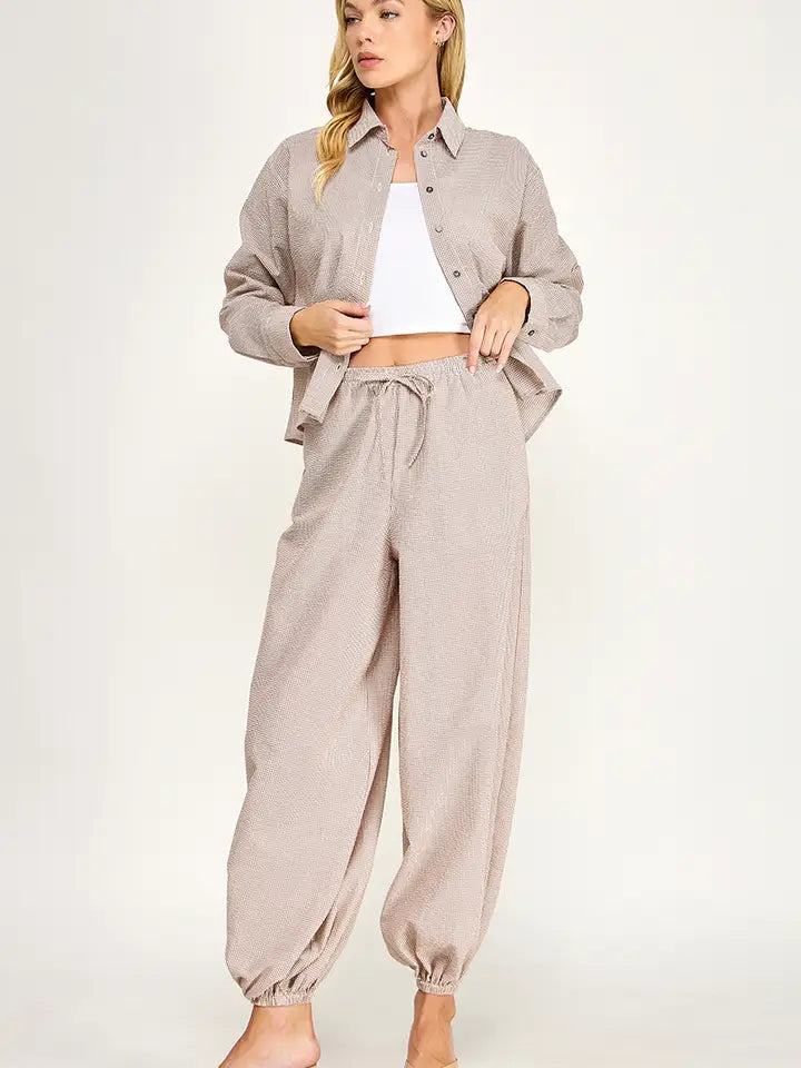 Plaid Jogger Pants