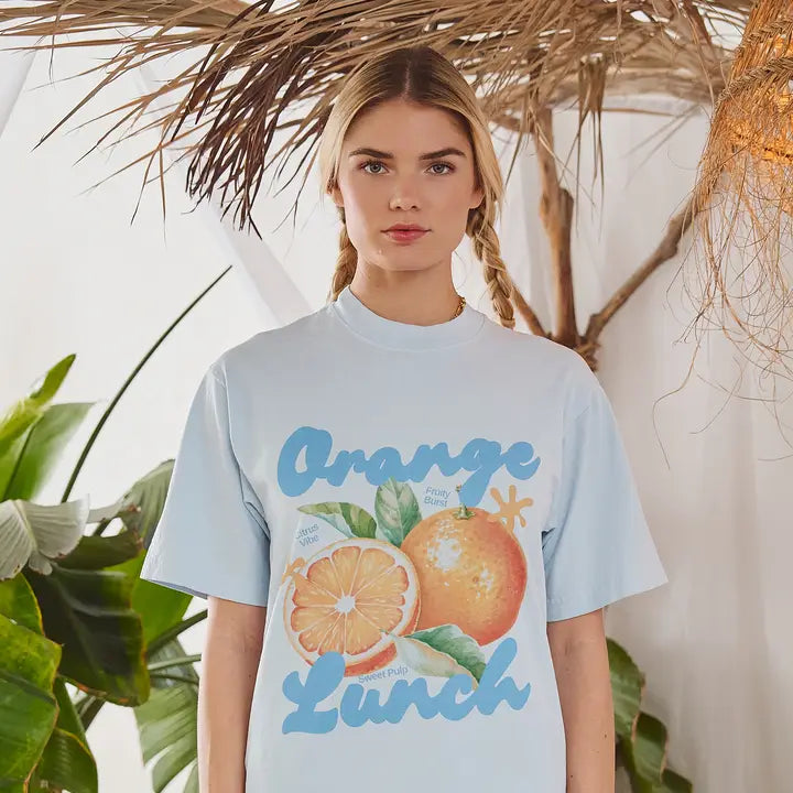 Orange Lunch Graphic Tee