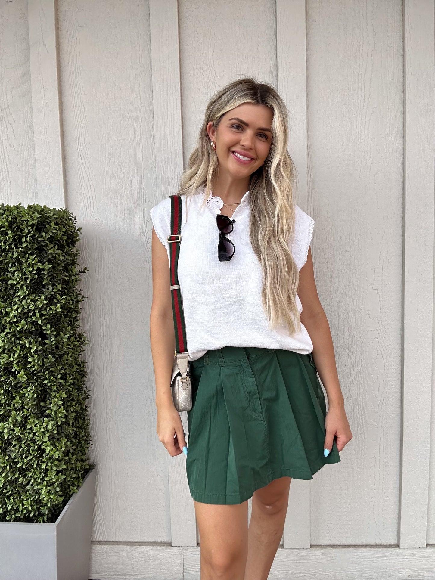 Pleats to meet you mini skirt