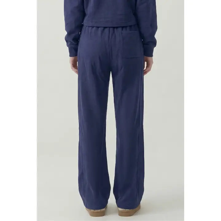 Pre Shrunk Cotton Terry Wide Pants