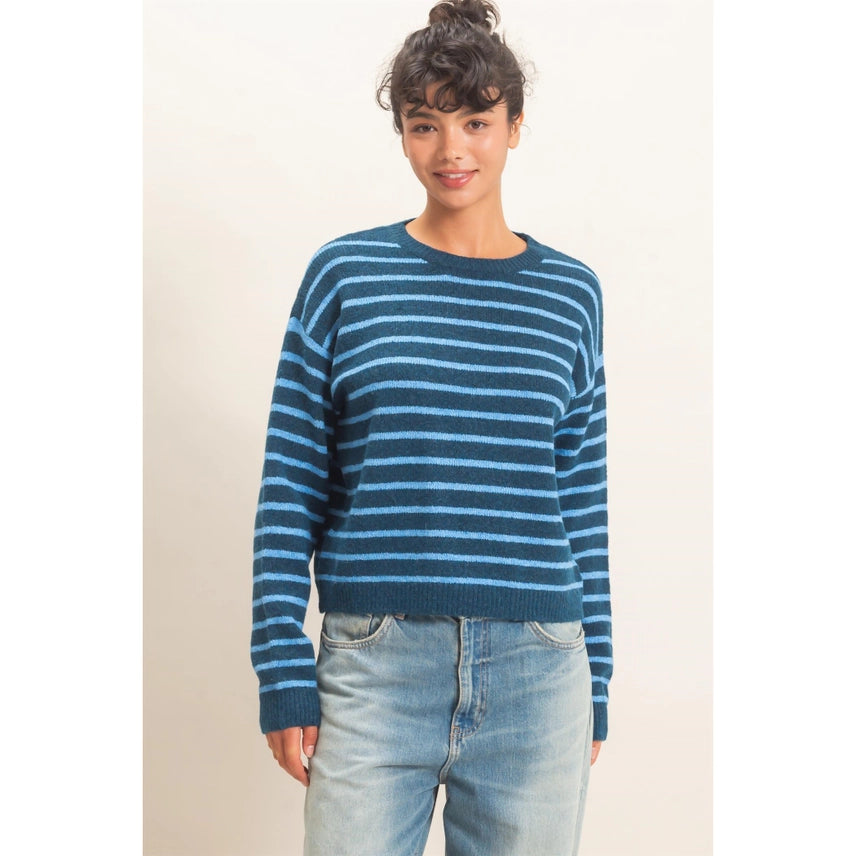 Striped Crew Neck Sweater