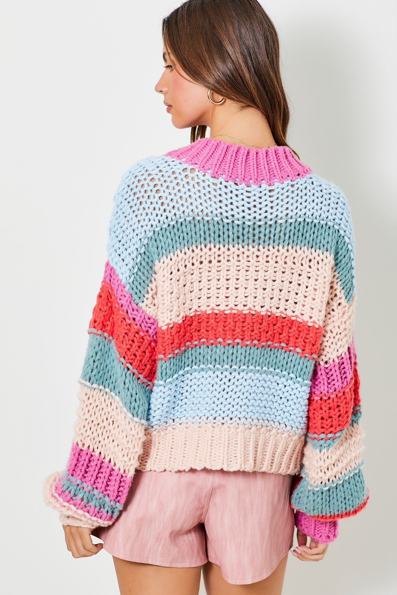 Colorblock Knit Sweater