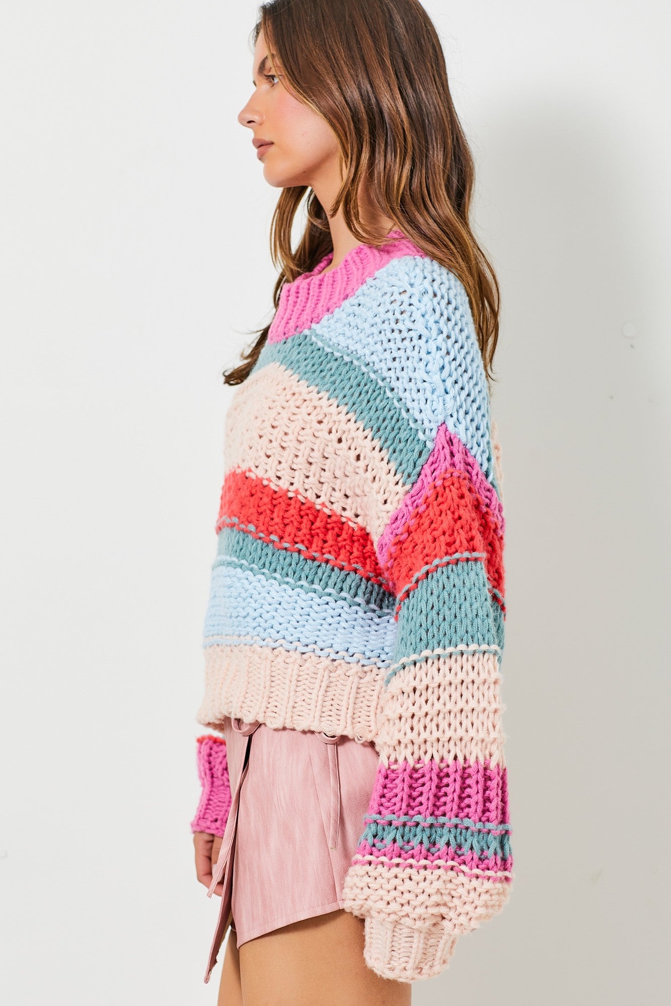 Colorblock Knit Sweater