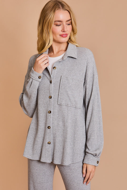 Button Up Pocket Detail Shirt