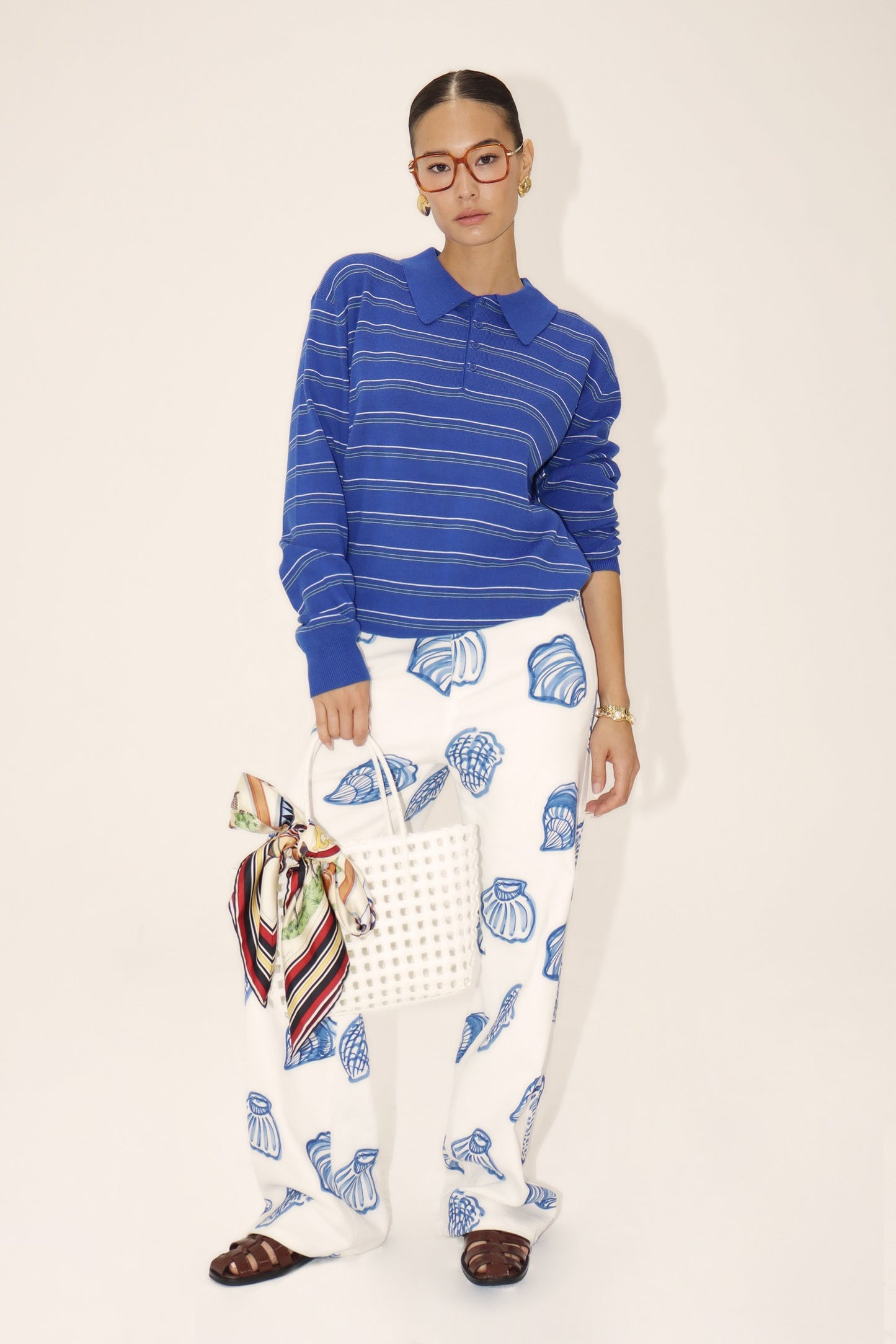 Vintage Style Stripe Polo