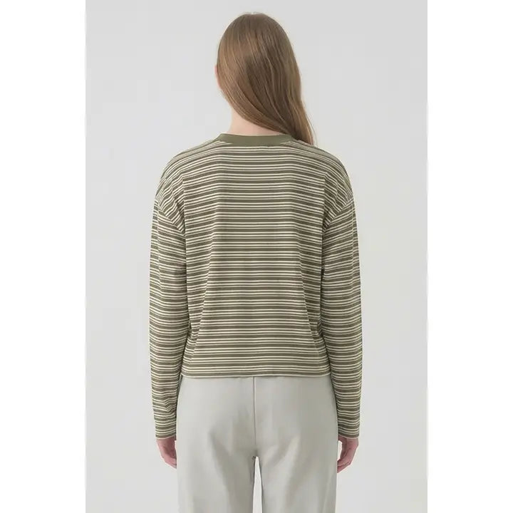 Relaxed Stripped Long Sleeve