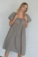 Checker Midi Dress