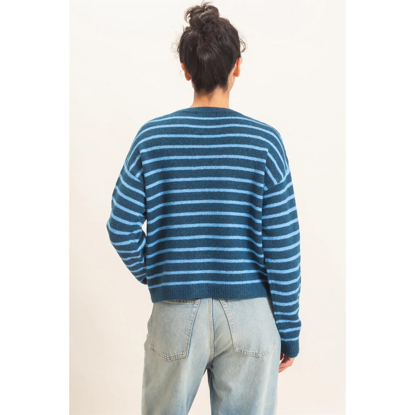 Striped Crew Neck Sweater