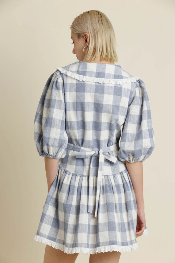 Gingham Midi Dress