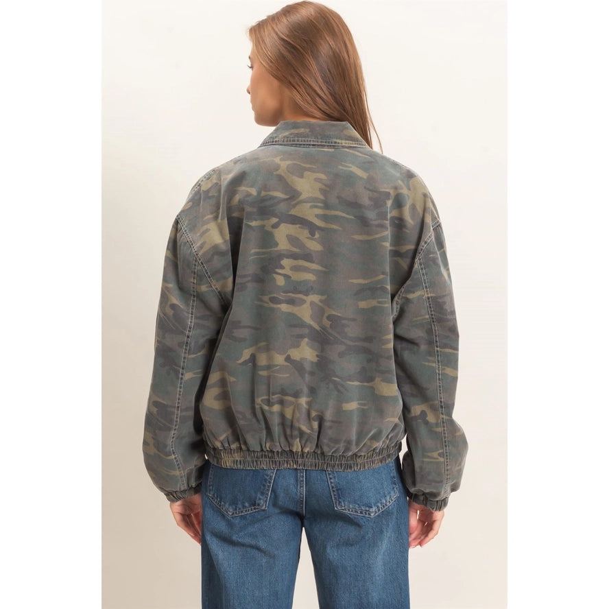 Camo Zip-Up Jacket