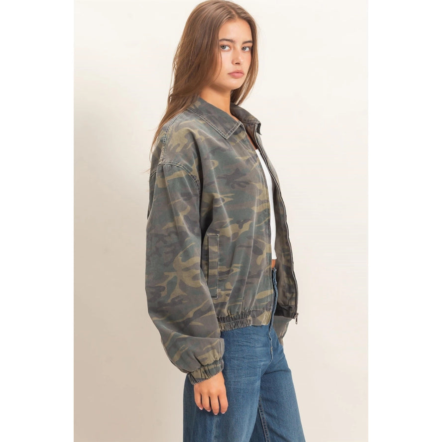 Camo Zip-Up Jacket