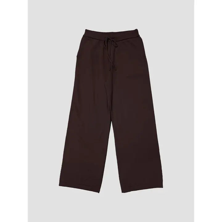 Fine Yarn Knit Sweater Wide Pant - Part of Set