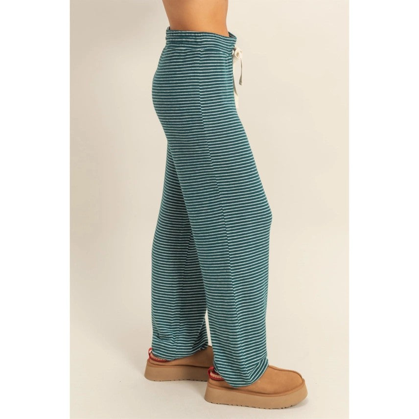 Striped Drawstring Lounge Jogger Pants