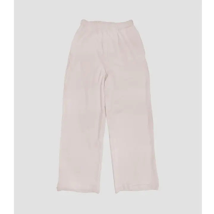 Brushed Waffle Wide Leg Pants