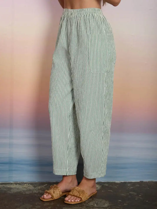Striped Pocket Detail Lounge Pants