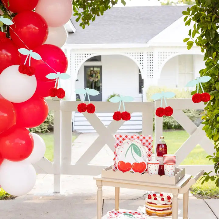 Felt Cherries Banner