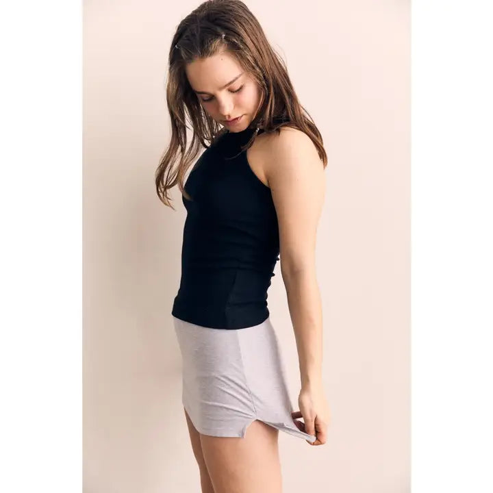 Rib Mango Sleeveless Top