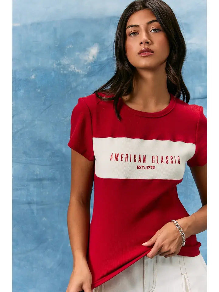 "American Classic" Baby Tee