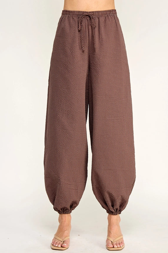 Cocoa Check Pants