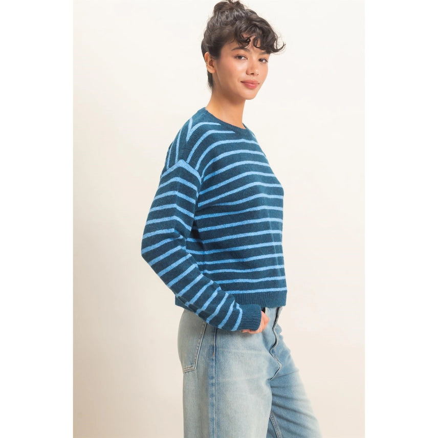 Striped Crew Neck Sweater