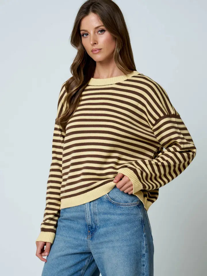 Back Button Detail Knit Sweater