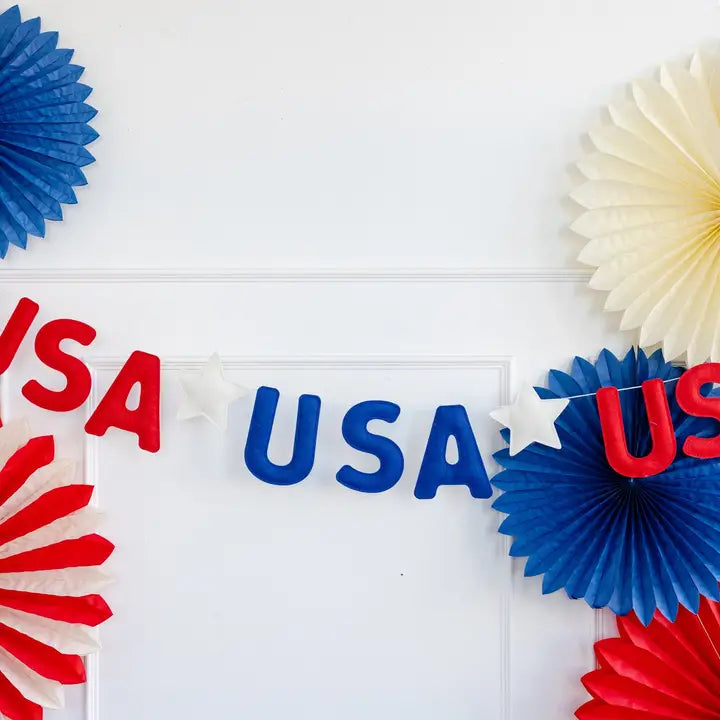 USA Puffy Felt Banner