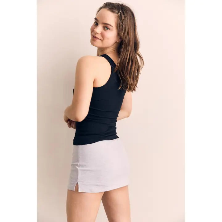 Rib Mango Sleeveless Top