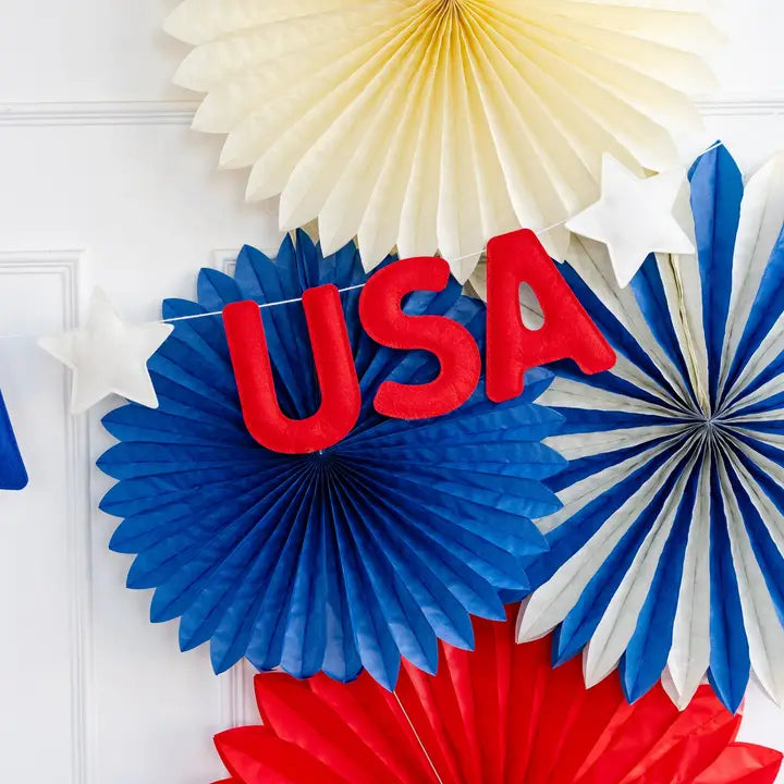 USA Puffy Felt Banner