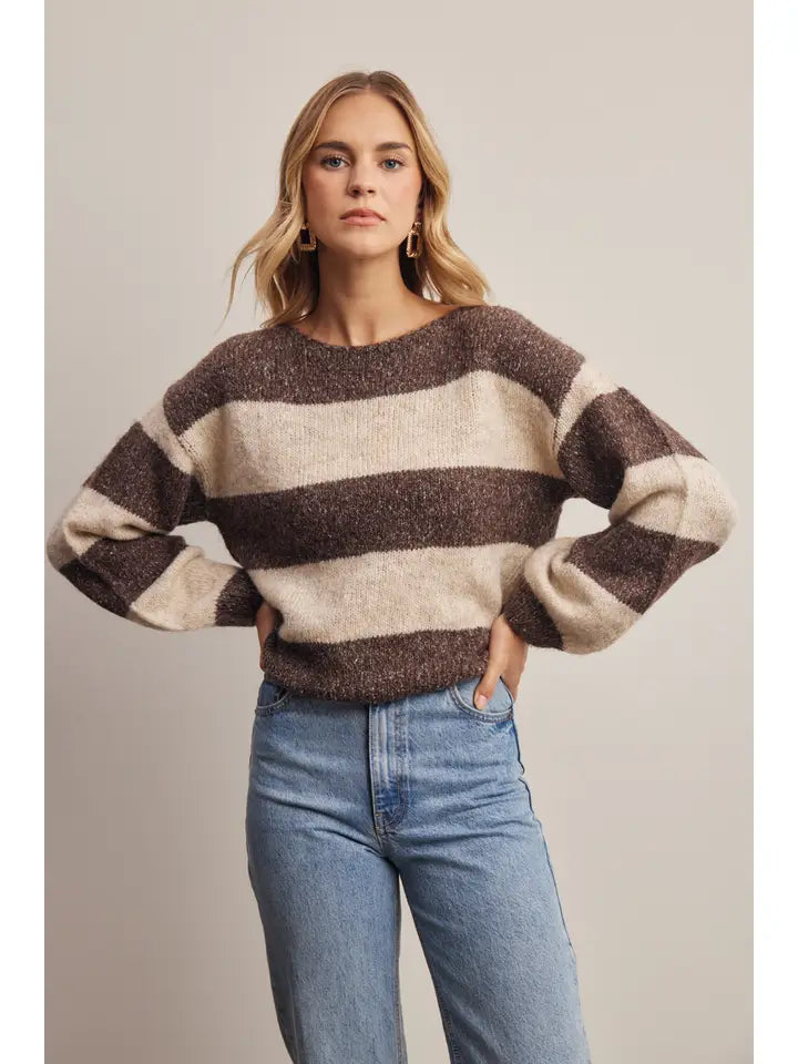 Soft Stripe Knit Sweater