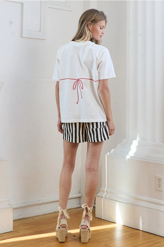 Caviar Print Bikini Graphic Tee