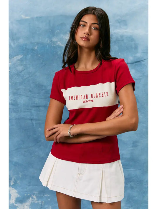 "American Classic" Baby Tee